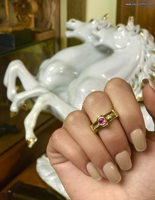 Δαχτυλιδι 18k με Μπριγιαν 