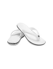 Crocs Crocband Flip Flops σε Λευκό Χρώμα 11033-100