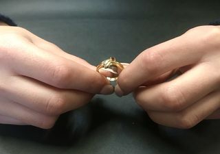 Δαχτυλιδι 18 k με Μπριγιαν-thumb-2