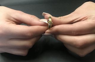 Δαχτυλιδι 18 k με Μπριγιαν-thumb-3