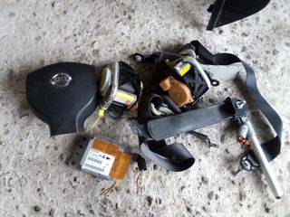 Αερόσακοι κομπλέ Nissan note 2007 -thumb-2