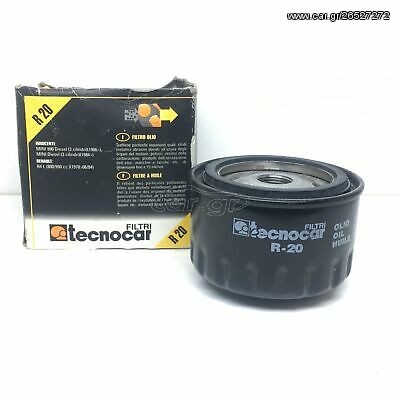 TECNOCAR R 20 OIL FILTER RENAULT R 5,R 6, R 15, R 16,R 17,R 20 ΥΨΟΣ 61mm,ΕΞΩΤΕΡΙΚΗ ΔΙΑΜΕΤΡΟΣ 85mm, ΕΣΩΤΕΡΙΚΗ ΔΙΑΜΕΤΡΟΣ 68mm,ΣΠΕΙΡΩΜΑ 3/4" 16mm