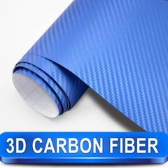 Διακοσμητική Αυτοκόλλητη Ταινία 3D Carbon - Ρολό 75×200cm Μπλε