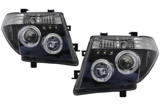 NISSAN NAVARA D40/PATHFINDER 05-10 ANGEL EYES BLACK  ΦΑΝΑΡΙΑ ΕΜΠΡΟΣ NISSAN