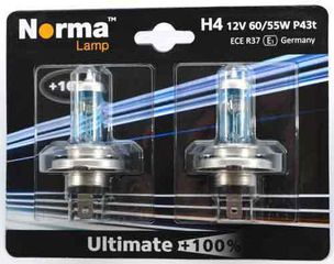 Σετ Λάμπες υψηλής απόδοσης 12V Ultimate 100% H4 60/55W P43t (Σετ των 2 τεμαχίων) 213611 – NORMA