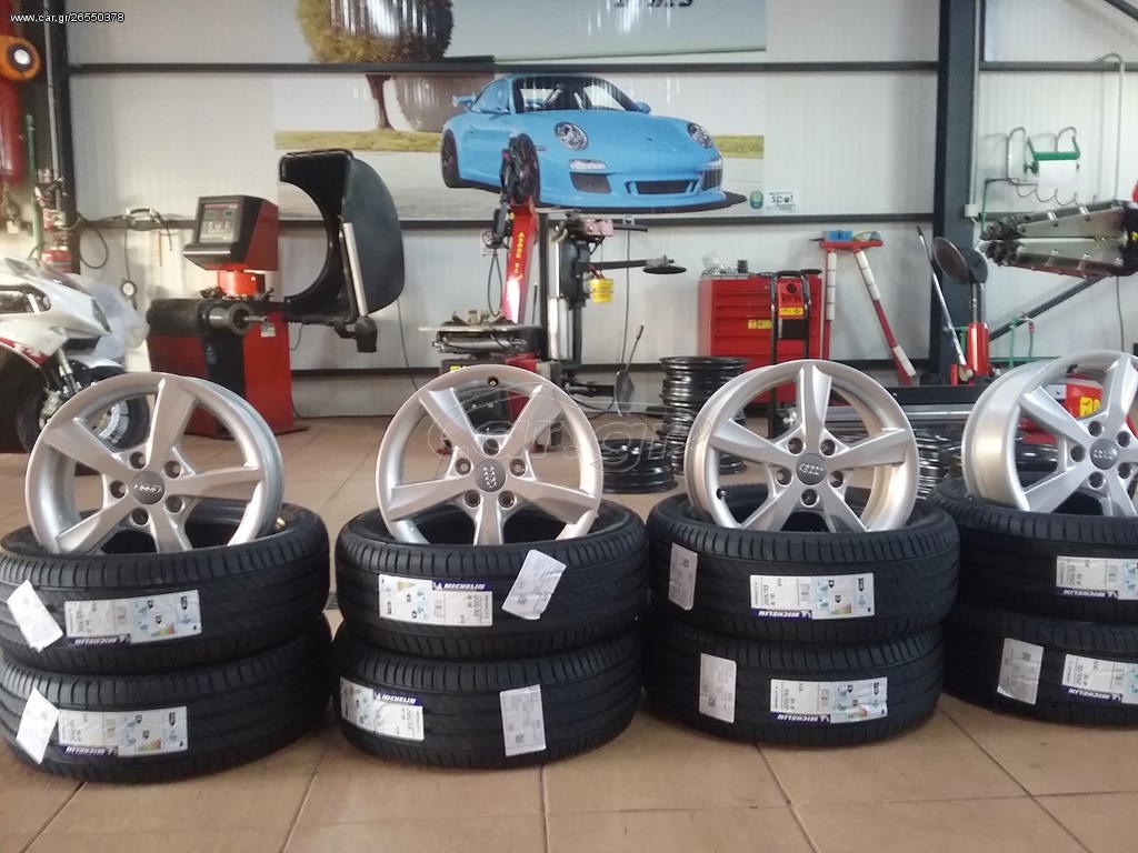 AUDI ORIGINAL 6,5X16 5X112 ET46 PROSFORA TETRADAS 400EURO!!!!!!!!