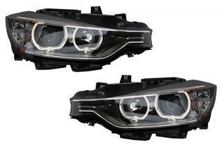 ΦΑΝΑΡΙΑ ΕΜΠΡΟΣ LED Angel Eyes Headlights suitable for BMW 3 Series F30 F31 (2011-2015) Xenon Projector Look WWW.EAUTOSHOP.GR