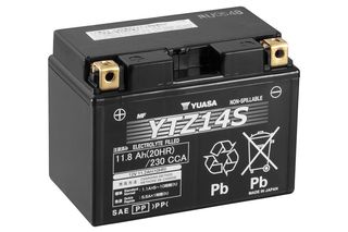 Μπαταρία Yuasa YTZ14S 12V MF Battery Capacity 20hr 11,8 (Ah):EN1 (Amps):  230CCA Made in Japan