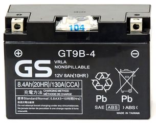 Μπαταρία GS GT9B-4 12V AGM High Performance Battery Capacity 20hr 8.4 (Ah):EN1 (Amps): 130CCA