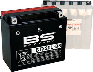 Μπαταρία Μοτοσυκλέτας BS-BATTERY  BTX20L-BS  MF 18.9AH 270EN Αντιστοιχία YTX20L-BS