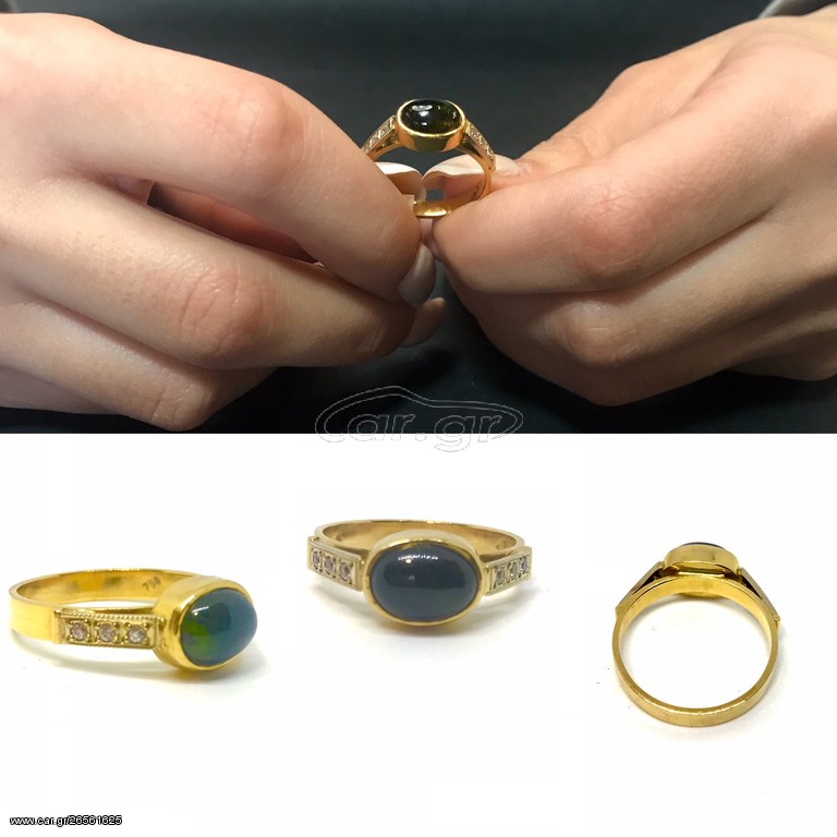 Δαχτυλιδι 18k χειροποίητο