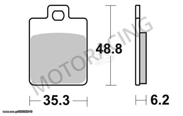 ΤΑΚΑΚΙΑ ΠΙΣΩ SYM SYMPHONY 125 10'-15' / GILERA RUNNER 50 05'-11' / PIAGGIO NRG MC3 DD 50 01'-04' SBS 202HM - ( ΚΕΡΑΜΙΚΟ )