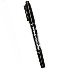 Μαρκαδοράκι 2 σε 1 με Διπλή Μύτη για CD/DVD (Ψηλό 0.5mm) (Χοντρό 1-1.3mm) (Μαύρο) (OEM)