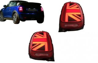 ΦΑΝΑΡΙΑ ΠΙΣΩ Taillights LED MINI ONE F55 F56 F57 3D 5D Convertible (2014-2018) JCW Design Red