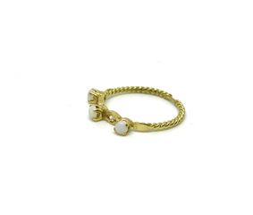 Δαχτυλιδι 18k με Όπαλ και Διαμαντια-thumb-2