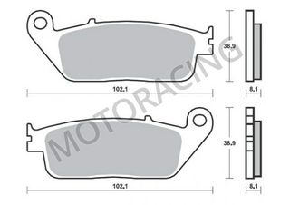 ΤΑΚΑΚΙΑ ΜΠΡΟΣΤΑ SUZUKI BURGMAN AN 650 03'-09' / KYMCO GRAND DINK 300i 10'-13' / PEUGEOT GEOPOLIS 400 08'-11' SBS 183HF - (ΚΕΡΑΜΙΚΟ)