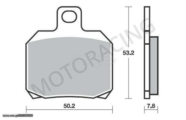 ΤΑΚΑΚΙΑ ΜΠΡΟΣΤΑ DERBI GP1 250 06'-09' / PIAGGIO BEVERLY 400 08'-11' / BEVERLY 500 06'-13' SBS 157HM - ( ΚΕΡΑΜΙΚΟ )