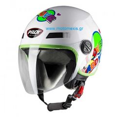 Κράνος Pilot Fazer Junior ροζ, πρασινο,μπλε σε  μεγέθη XXS - XS - S και βάρος: 950 ± 50g.. THΛ 2310512033