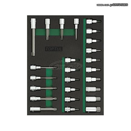 TOPTUL ΘΗΚΗ ΕΡΓΑΛΕΙΟΦΟΡΟΥ ΚΑΡΥΔΑΚΙΑ ΑΛΛΕΝ TORX (GVB2503)