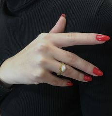 Δαχτυλιδι 18k με Μαργαριταρι-thumb-3