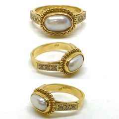 Δαχτυλιδι 18k με Μαργαριταρι-thumb-18