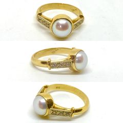 Δαχτυλιδι 18k με Μαργαριταρι-thumb-17