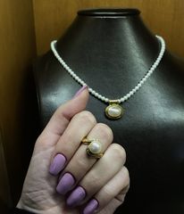 Δαχτυλιδι 18k με Μαργαριταρι-thumb-18