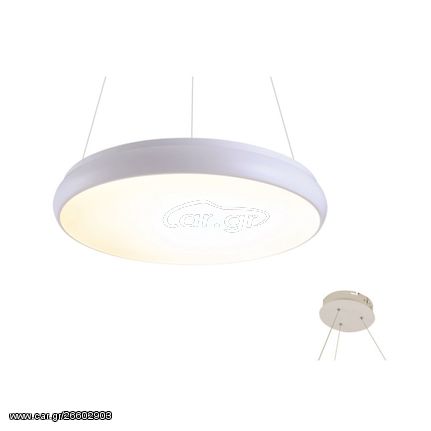 Aca Decor 2020 Κρεμαστό Φωτιστικό LED 32W Σε Λευκό Χρώμα