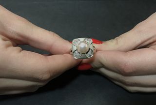 Δαχτυλιδι 18k με Μαργαριταρι-thumb-6