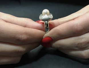 Δαχτυλιδι 18k με Μαργαριταρι-thumb-8