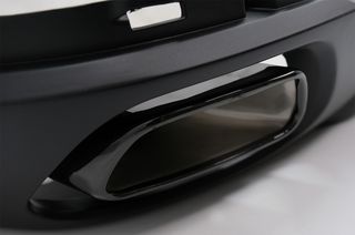 ΠΙΣΩ ΠΡΟΦΥΛΑΚΤΗΡΕΣ Rear Bumper Valance Diffuser & Square Exhaust Tips suitable for BMW X5 F15 (2013-2018) M-Tech V8 Design For Standard Rear Bumper Dark Grey Edition