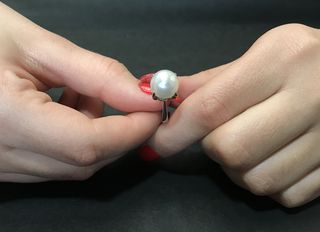 Δαχτυλιδι Πλατίνα με Μαργαριτάρι -thumb-3