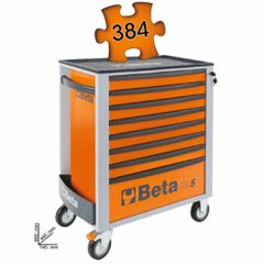 BETA Εργαλειφορέας με 8 συρτάρια και συλλογή με 384 εργαλεία BW 2400S-08EXL