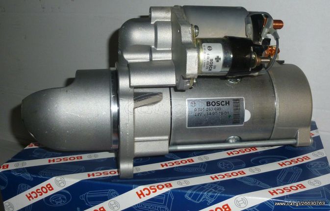 0001231002, BOSCH  ΜΙΖΑ 24V 4KW 9Δ MERCEDES ATEGO 1017 1317