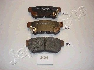 ΤΑΚΑΚΙΑ ΦΡΕΝΩΝ HYUNDAI SANTA-FE -3/06 ΟΠΙΣΘΙΑ JAPANPARTS PPH04AF