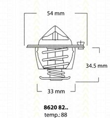 ΘΕΡΜΟΣΤΑΤΗΣ HYUNDAI LANTRA/S COUPE TRISCAN 86208288