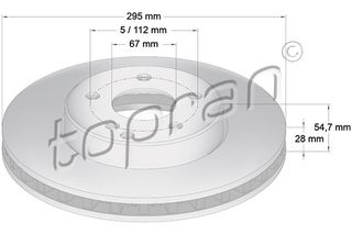 ΔΙΣΚΟΠΛΑΚΕΣ MERCEDES E (W211/S211)02-09  295mm ΕΜΠΡΟΣΘΙΕΣ HANS 401051