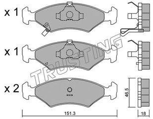 ΤΑΚΑΚΙΑ ΦΡΕΝΩΝ KIA SHUMA/SEPHIA 93-97 JOPEX 3663600110