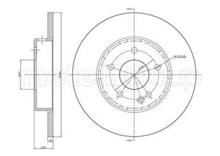 ΔΙΣΚΟΠΛΑΚΕΣ MERCEDES C 180/200 ΕΜΠΡΟΣΘΙΕΣ JOPEX 1363106300