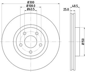 ΔΙΣΚΟΠΛΑΚΑ ΕΜ FOCUS C-ΜΑΧ FORD 1500152