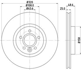 ΔΙΣΚΟΠΛΑΚΑ ΕΜΠΡΟΣΘΙΑ CONNECT 13- FORD 1844117