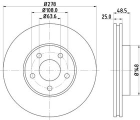 ΔΙΣΚΟΠΛΑΚΑ ΕΜΠ FOCUS 05- FORD 1501069