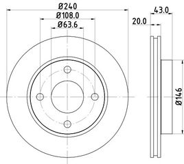 ΔΙΣΚΟΠΛΑΚΑ ESC 91 FORD 1066271