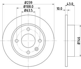 ΔΙΣΚΟΠΛΑΚΕΣ FIESTA 89/ FORD 1107767