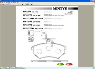 Σετ τακάκια εμπρός MINTYE MP277EA