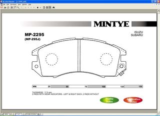 Σετ τακάκια εμπρός MINTYE MP295J