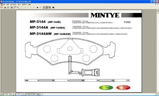 Σετ τακάκια εμπρός MINTYE MP144E