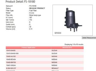 Φίλτρο καυσίμων SAKURA FS1818016400BN700