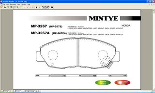 Σετ τακάκια εμπρός MINTYE MP267E