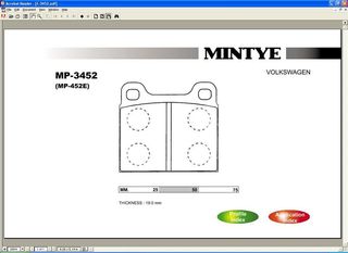 Σετ τακάκια εμπρός MINTYE MP452E